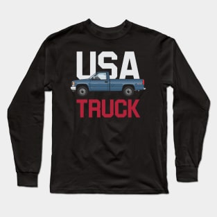 USA Truck 1 LWB Blue Long Sleeve T-Shirt